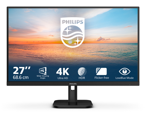 Philips 27E1N1800A/00, (27"), 3840 x 2160 pixels, 4K Ultra HD, LED Monitor