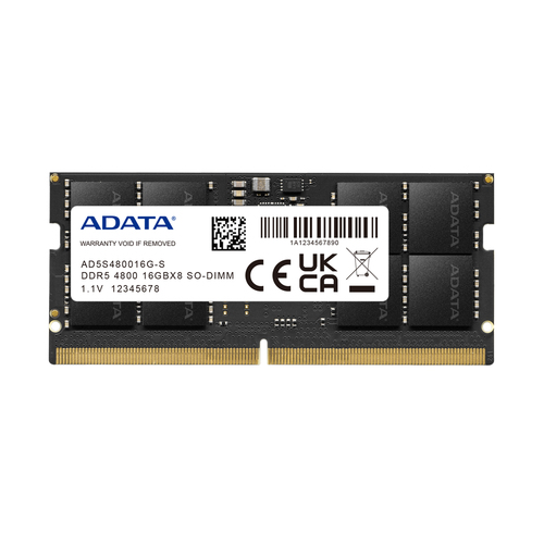 ADATA (AD5S480016G-S) 16GB, DDR5, 4800 MHz, SODIMM RAM for Laptop