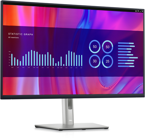 DELL P Series P3223DE, 80 cm (31.5"), 2560 x 1440 pixels, Quad HD, LCD Monitor