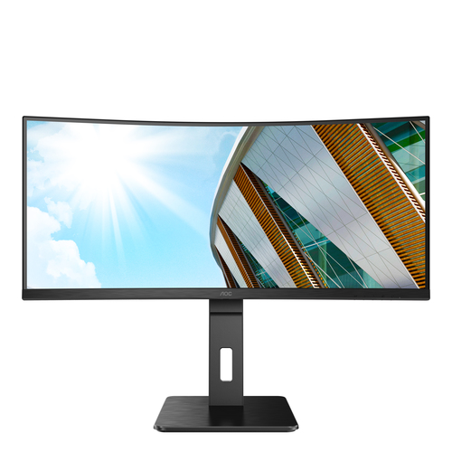 AOC P2 CU34P2A 34 inch business monitor with 1500R curved VA panel