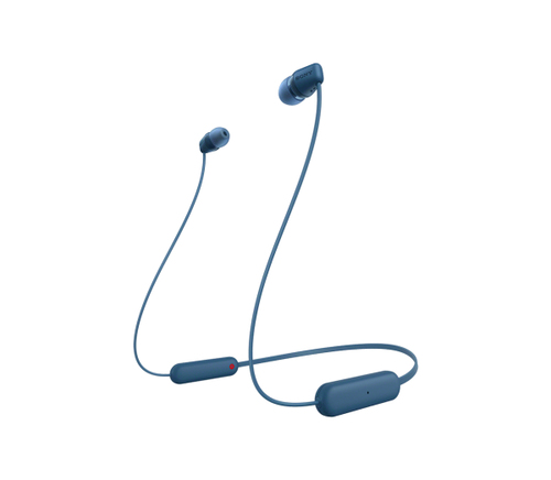 Sony WI-C100, Wireless, 20 - 20000 Hz, Headset/Earbuds, Blue