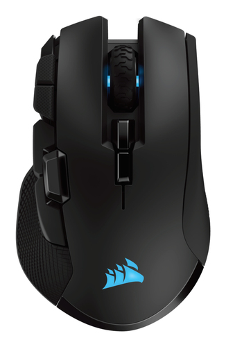 Corsair IRONCLAW RGB, Right-hand, Optical, RF Wireless+Bluetooth 18000 DPI Mouse