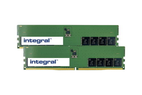 Integral (KCP548UD8K2-64-IN) 2 x 32GB, 64GB DDR5 4800MHz NON-ECC DIMM RAM