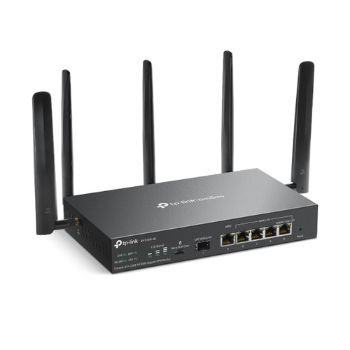 TP-Link Omada 4G+ Cat6 AX3000 gigabit VPN router side view
