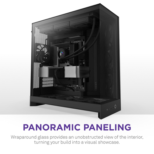 top and front radiator support up to 420 mm with multiple fan installation in NZXT H9 Flow