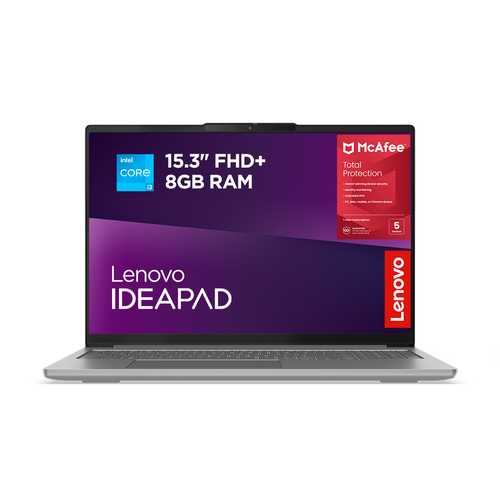 Lenovo IdeaPad Slim 3 15IRU10, Intel Core 3, 38.9 cm (15.3"), 8GB, 256 GB Laptop
