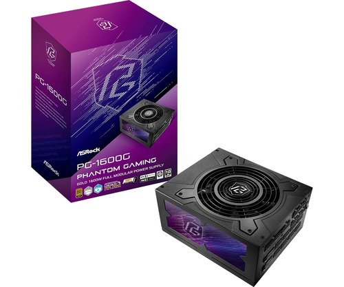 Asrock PG-1600G, 1600 W, 24-pin ATX, Power Supply Unit