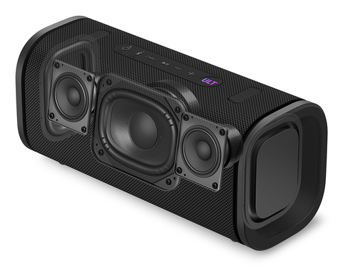 Sony ULT Field 5 close up of bass boost ULT button