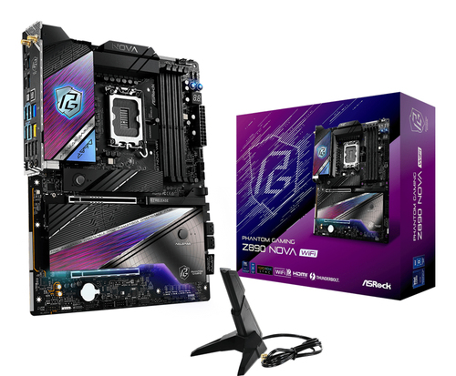 ASRock Phantom Gaming Z890 Nova WiFi ATX LGA1851 Motherboard