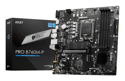 MSI PRO B760M-P Micro ATX LGA1700 Motherboard