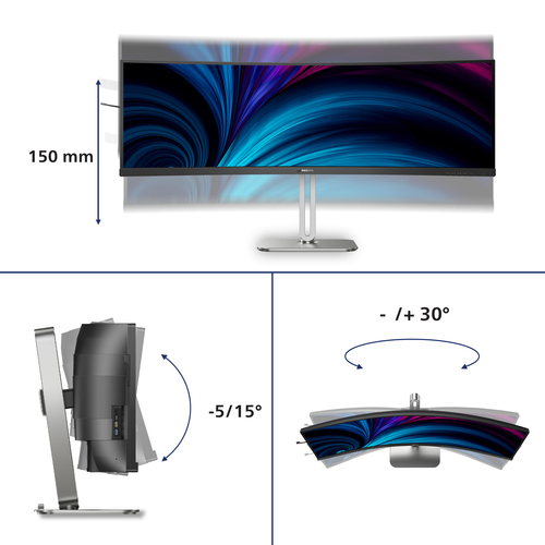 Philips 5000 series monitor with HDR 400 and anti-glare curved screen