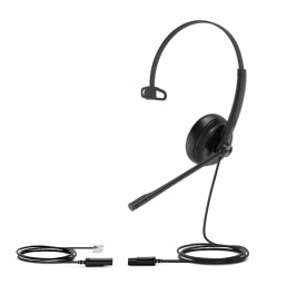 Yealink YHS34 Lite Mono, Wired, 20 - 20000 Hz, Headset/Headphones, Black