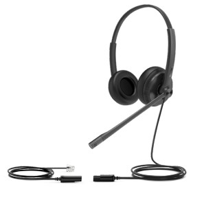 Yealink YHS34 Lite Dual, Wired, 20 - 20000 Hz, Headset/Headphones, Black