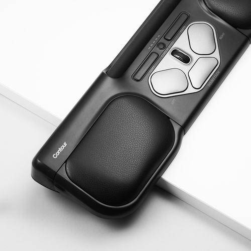 Contour Design RollerMouse Pro 3, Ambidextrous, Rollerbar, 2400 DPI, Black