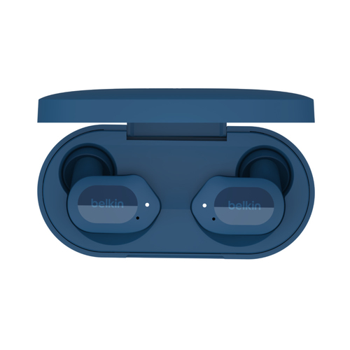 Belkin SOUNDFORM Play (AUC005BTBL), True Wireless Stereo, Headset/Earbuds, Blue