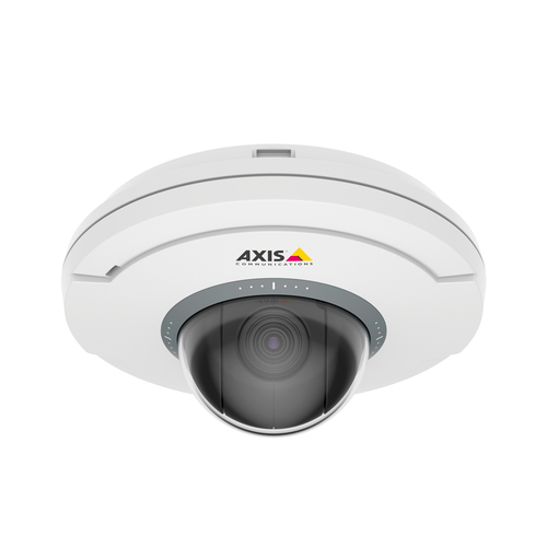 Axis 02347-002 wireless indoor dome camera with 1080p HD video, PTZ control, and 5x optical zoom