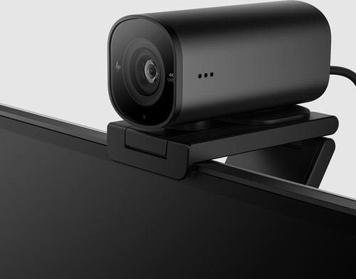 HP 965 4K Streaming Webcam, 8MP, 3840x2160, 60fps, Full HD, USB, Crisp Video