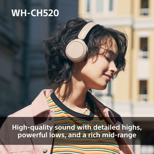 Sony (WHCH520Y.CE7), Wireless, 20 - 20000 Hz, Headset/Headphones, Yellow