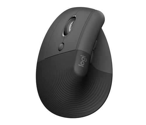 Logitech Lift Vertical Ergonomic Mouse, Left-hand, RF Wireless + Bluetooth