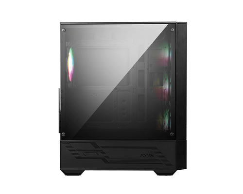 MSI (MAG FORGE 112R) Transparent, Tempered glass, Gaming Midi Tower Case