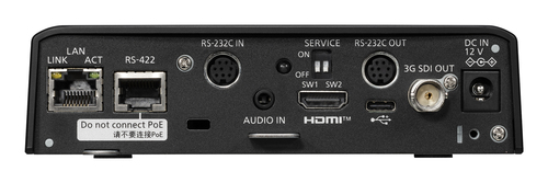 Panasonic AW-UE20 4K video conference camera with wide-angle lens and zoom control