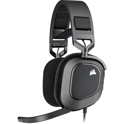 Corsair HS80 RGB USB, Wired, Gaming, 20 - 40000 Hz, Headset/Headphone, Carbon