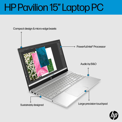 HP Pavilion 15-eg2017na, Intel® Core™ i5 15.6" 8 GB, 512 GB Windows 11 Home