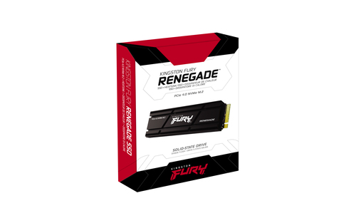 Kingston FURY 4000G RENEGADE 4TB PCIe 4.0, M.2 NVMe SSD With Heatsink, Black