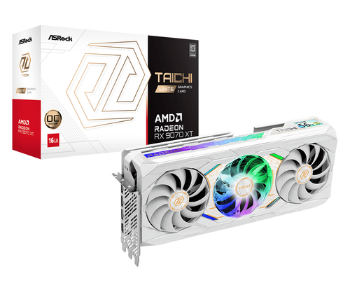 Asrock Taichi Radeon RX 9070 XT White 16GB OC GDDR6 256 bit Graphics Card