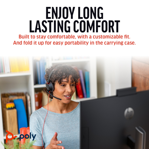 POLY Blackwire 5210 (8X230A6) Monaural 3.5mm+USB-C/A, Wired, Headset/Headphones