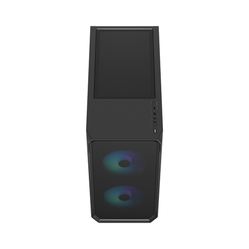 Fractal Design Focus 2, Black Steel, Tempered glass, Mid Tower PC Case