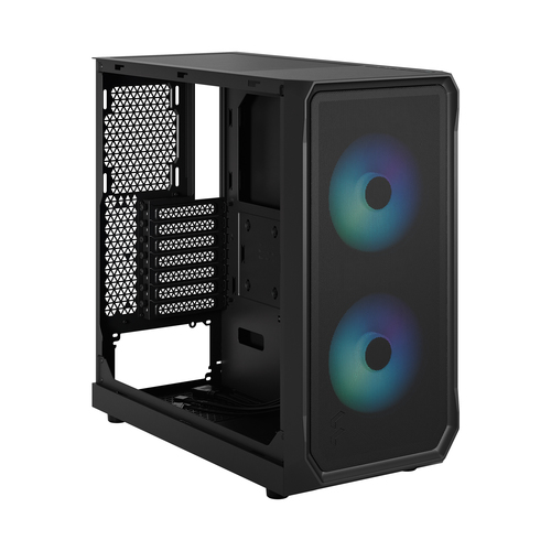 Fractal Design Focus 2, Black Steel, Tempered glass, Mid Tower PC Case
