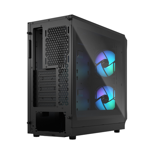 Fractal Design Focus 2, Black Steel, Tempered glass, Mid Tower PC Case