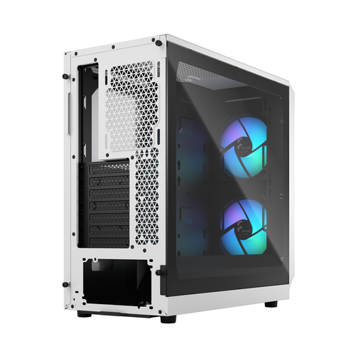 Fractal Design Focus 2, White, Steel, Tempered glass, Mid Tower PC Case