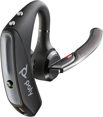 POLY Voyager 5200 UC USB-A BT600 Dongle TAA, Wireless, Headset/Earpod, Black