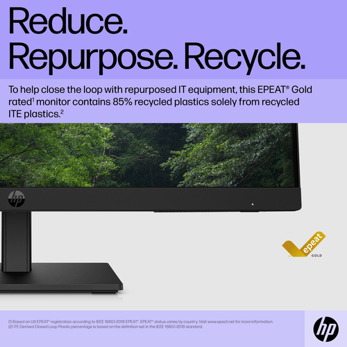 HP P22h G5 FHD Monitor, (21.5"), 1920 x 1080 pixels, Full HD, LCD Monitor