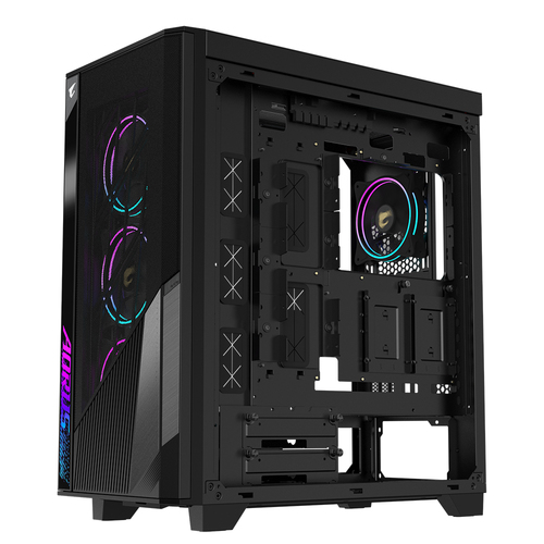 GIGABYTE (GB-AC500G ST), Glass, Plastic, Steel, Gaming, Midi Tower PC Case