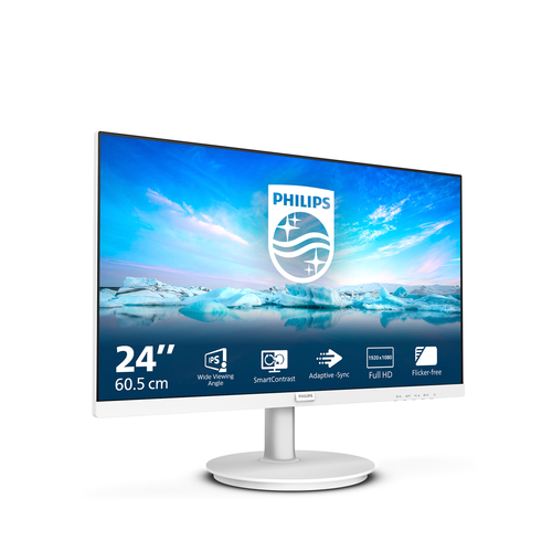Philips V Line (241V8AW/00), (23.8"), 1920 x 1080 pixels, Full HD, LCD Monitor