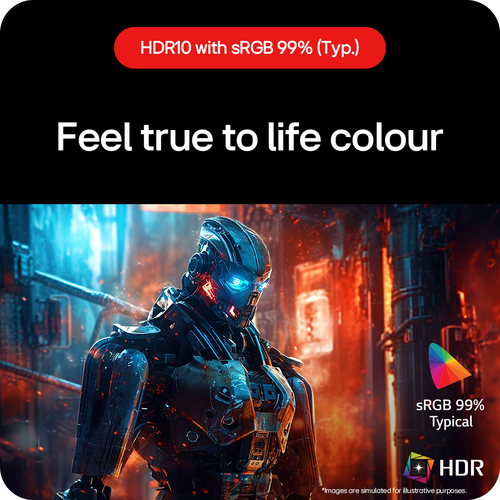 LG (27GS60QC-B.AEKQ), 68.6 cm (27"), 2560 x 1440 pixels, Quad HD, LCD Monitor