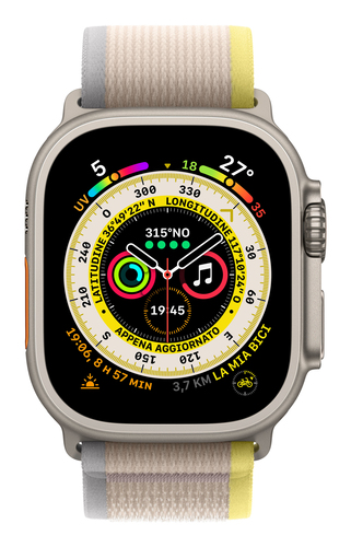 Apple Watch Ultra 49mm rugged smartwatch for outdoor activities