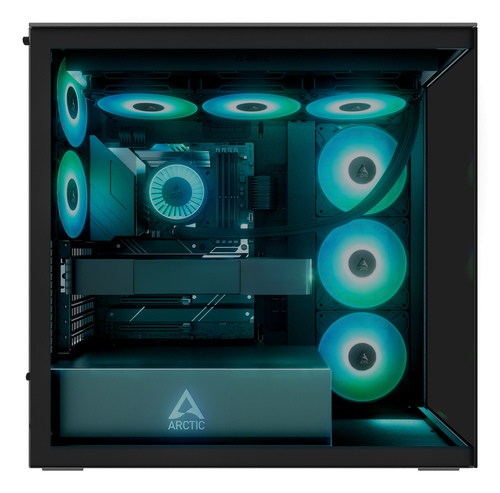 ARCTIC Xtender Black gaming midi tower PC case photo for custom builds
