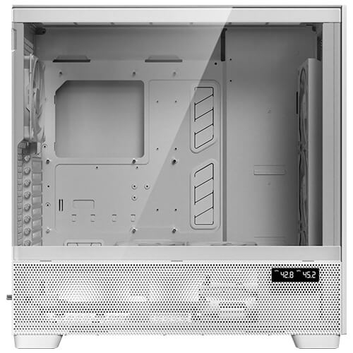 Antec FLUX PRO White EUV, Glass, Plastic, Steel, Tempered glass, Full Tower Case