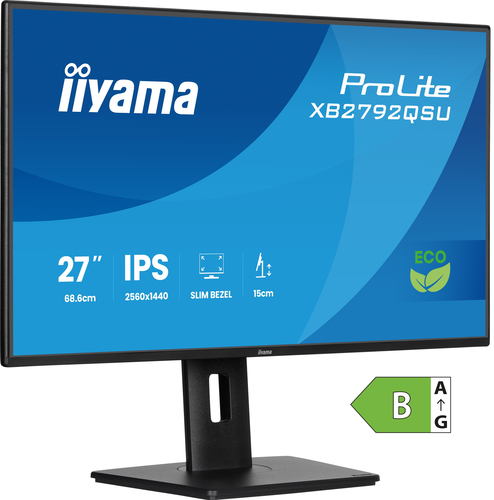 iiyama ProLite XB2792QSU-B1, 68.6 cm (27"), 2560 x 1440 pixels, QHD Monitor