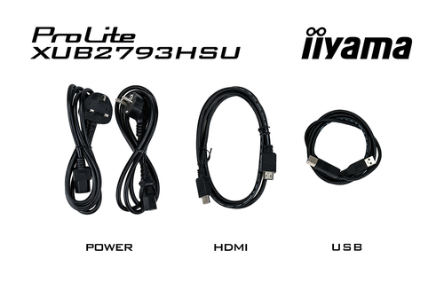 iiyama ProLite 27 inch monitor cables
