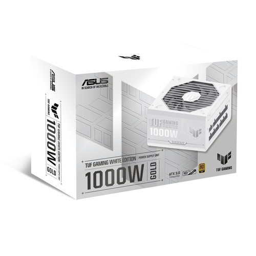 ASUS TUF Gaming Gold White Edition, 1000 W, 100 - 240 V, Power Supply