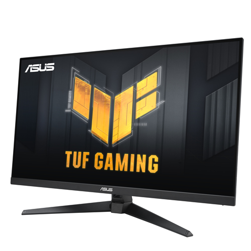 ASUS TUF Gaming VG328QA1A 31.5 inch LED monitor photo on gaming desk setup