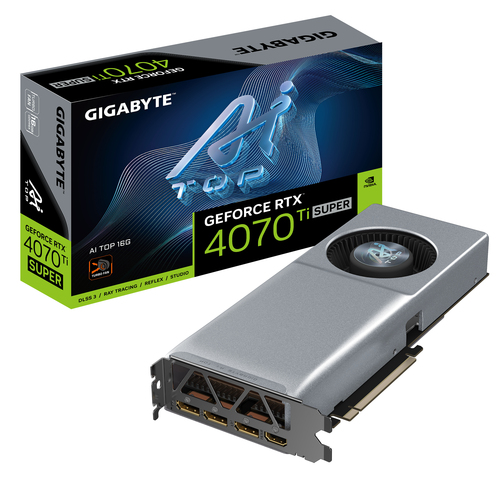 Gigabyte GeForce RTX™ 4070 Ti SUPER AI TOP 16G GDDR6X PCIE 4.0 4x 4K Display Graphics Card