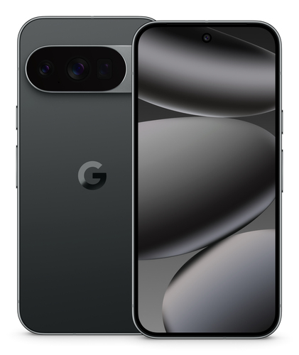 Google Pixel 10 Pro front view black 6.3 inch OLED display