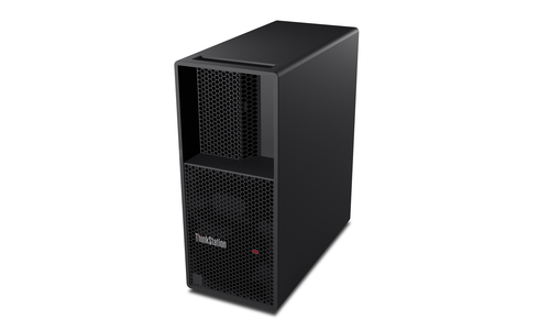 Lenovo ThinkStation P3 Tower in black with Windows 11 Pro installed, 64GB/1TB