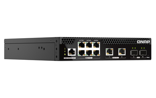 QNAP (QSW-M2106PR-2S2T), L2, 10G Ethernet PoE, Managed Network Switch